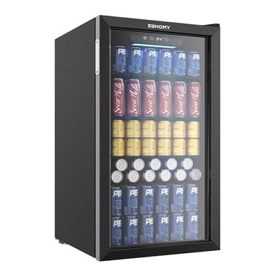 mini fridge glass door