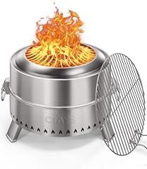 Ciays 19 Inch Smokeless Firepit
