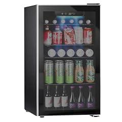 Kndko Mini Beverage Refrigerator 130 Can 3.2 Cu.Ft
