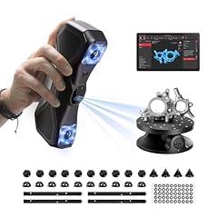 Revopoint MetroX 3D Scanner for 3D Printing, Handheld 3D Printer Scanner Blue Laser Scan, Metrology-Grade Precision 0.01mm for Metal Dark Object, Up to 60fps Speed, Support Windows macOS, Advanced