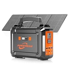 POWSTREAM 300W Solar Generator 296Wh Portable Power Station