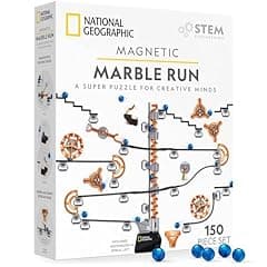 National Geographic Magnetic Marble Run 150-Piece STEM Set