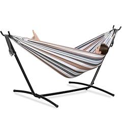 "PNAEUT Double Hammock with Steel Stand"
