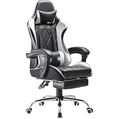 Homall Gaming Chair with Footrest and Massage Lumbar Support