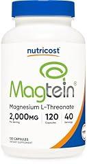 Nutricost Magnesium L-Threonate 2000mg, 120 Count
