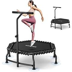 ANCHEER 50" Rebounder Trampoline with Bar