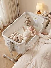ONTHEWEI Baby Bassinet Bedside Sleeper