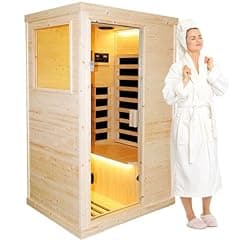 OUTEXER Far Infrared Wooden Home Sauna Spa