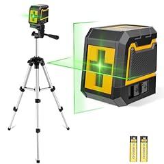 ASOBRIS Green Cross Line Laser Level with Tripod