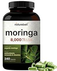 NatureBell Moringa 8000mg Green Superfood Supplement