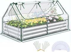 Quictent Raised Garden Bed with Greenhouse Cover