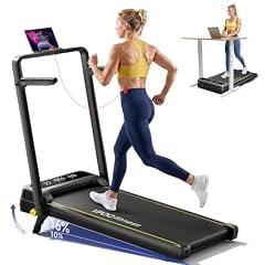 YPOO Foldable Incline Treadmill with Handle Bar