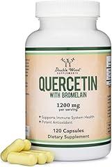 Double Wood Supplements Quercetin with Bromelain 120 Count