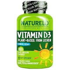 NATURELO Vitamin D3 2500 IU Vegan Supplement