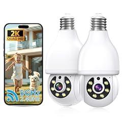 NoahTec 2K Light Bulb Security Camera 2-Pack