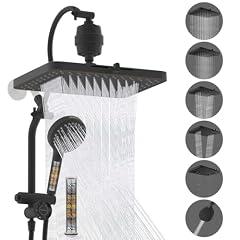 Hibbent Dual Filtered Rainfall Shower Head Combo