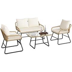 Yaheetech Outdoor Wicker Furniture Set
