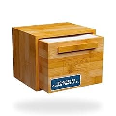 Clean Skin Club Bamboo Box with Drawer & Towels