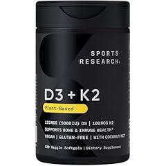 Sports Research Vitamin D3 + K2 with MCT Oil