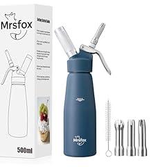 Mrsfox Aluminum Whipped Cream Dispenser - Blue