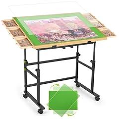 Tranqio Rotating Puzzle Table with Drawers