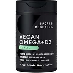 Sports Research Vegan Omega-3 with Vitamin D3