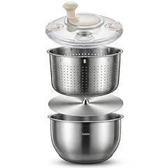 Stainless Steel Salad Spinner Set