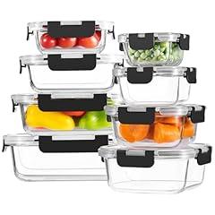 HOMBERKING Glass Food Storage Containers Set