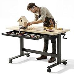 Flexispot Adjustable Workbench with Hand Crank