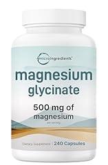 Micro Ingredients Magnesium Glycinate 500mg 240ct