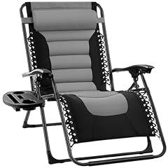 Oversized Padded Zero Gravity Recliner with Tray
