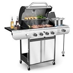 Electactic 4-Burner Gas Grill with Side Burner
