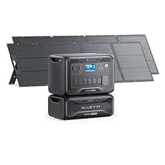 BLUETTI AC300 & B300K Solar Generator with Solar Panels