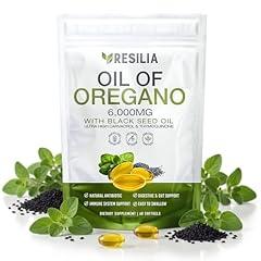 Resilia Oil Of Oregano Softgels with Black Seed Oil