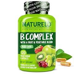 NATURELO Vitamin B Complex with CoQ10 and Methyl Folate
