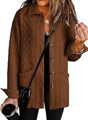 Dokotoo Women's Quilted Oversized Shacket Jacket