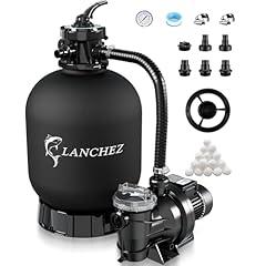 LANCHEZ 18in Sand Filter Pump for Pools