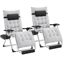 Yaheetech Zero Gravity Reclining Chairs Set