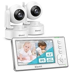 Blemil 4.3" Dual Camera Baby Monitor