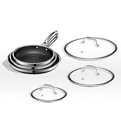 HexClad Hybrid Nonstick Fry Pan Set
