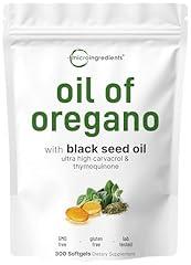 Micro Ingredients Oregano & Black Seed Oil Softgels