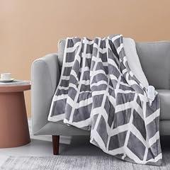 VENTIMI Heated Throw Blanket, Grey