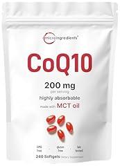 Micro Ingredients CoQ10 200mg Softgels