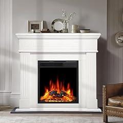 R.W.FLAME 43” Electric Fireplace Mantel and TV Stand