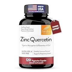 Sandhu's Zinc Quercetin 120 Vegetarian Supplements