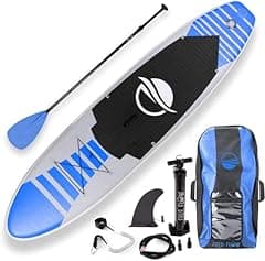 SereneLife Inflatable Stand-Up Paddle Board with Accessories