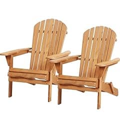 Adirondack Folding Outdoor Lawn Chairs Set