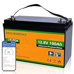 ECO-WORTHY 12V 150AH Bluetooth LiFePO4 Battery