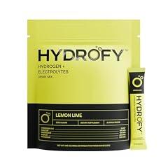 Hydrofy Hydrogen Water Electrolytes Drink Mix Lemon Lime