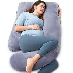 Momcozy U Shaped Maternity Pillow, Grey